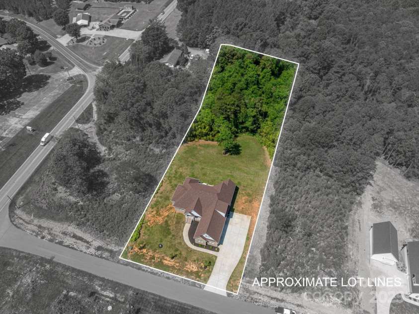 115 Woodward Way, Iron Station, NC 28080.  MLS# CAR4253712, YatesRealty ID 11092. Aerial View