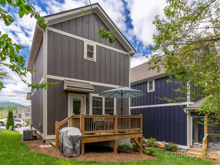 60 wheeler Road, Weaverville, NC 28787.  MLS# CAR4253951, YatesRealty ID 11094. Back of House