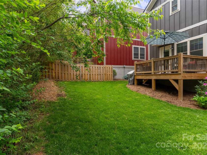 60 wheeler Road, Weaverville, NC 28787.  MLS# CAR4253951, YatesRealty ID 11094. Lovely private back yard