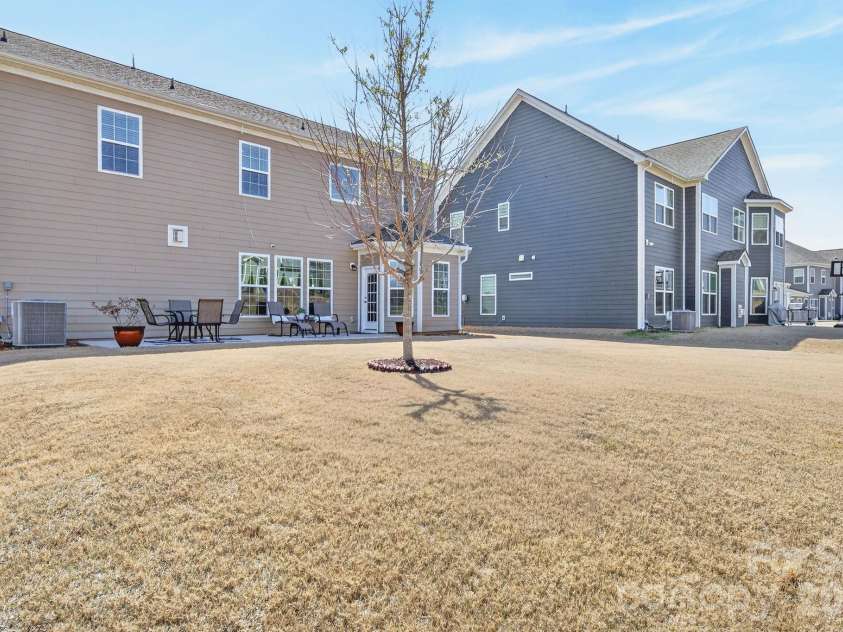 9635 Herringbone Lane, Concord, NC 28027.  MLS# CAR4354389, YatesRealty ID 11108. Backyard 