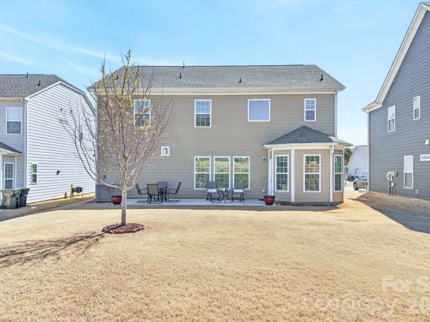 9635 Herringbone Lane, Concord, NC 28027.  MLS# CAR4354389, YatesRealty ID 11108. Backyard 
