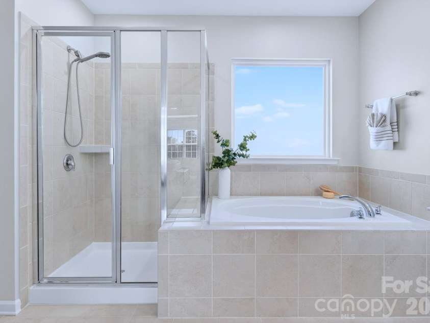 9635 Herringbone Lane, Concord, NC 28027.  MLS# CAR4354389, YatesRealty ID 11108. Primary Bathroom 