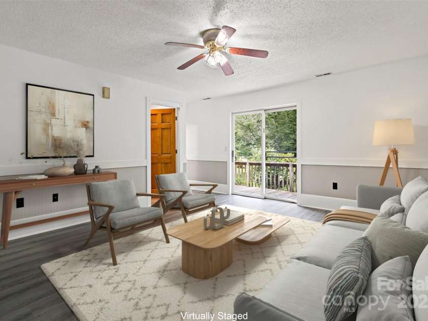 2526 Hankins Road, Marion, NC 28752.  MLS# CAR4270762, YatesRealty ID 1111. Virtually Staged Main Level LR 