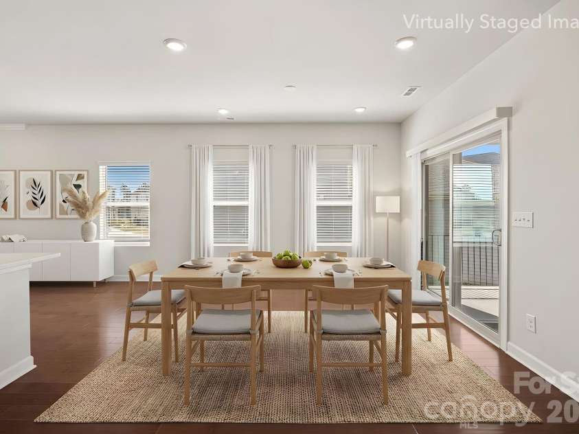 11935 Red Leaf Drive, Charlotte, NC 28215.  MLS# CAR4361968, YatesRealty ID 11115. Dining area - Staged