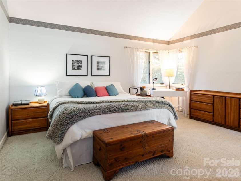 2 Bent Tree Drive, Asheville, NC 28803.  MLS# CAR4335530, YatesRealty ID 11119. Primary bedroom