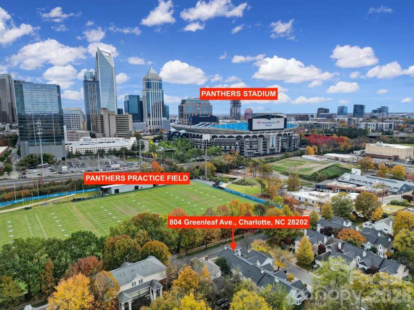 804 Greenleaf Avenue, Charlotte, NC 28202.  MLS# CAR4357348, YatesRealty ID 11121. 