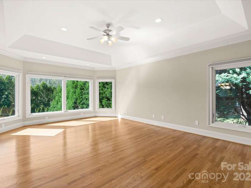 5809 Selkirk Drive, Hickory, NC 28601.  MLS# CAR4235652, YatesRealty ID 11140. Primary Bedroom w/ lake views