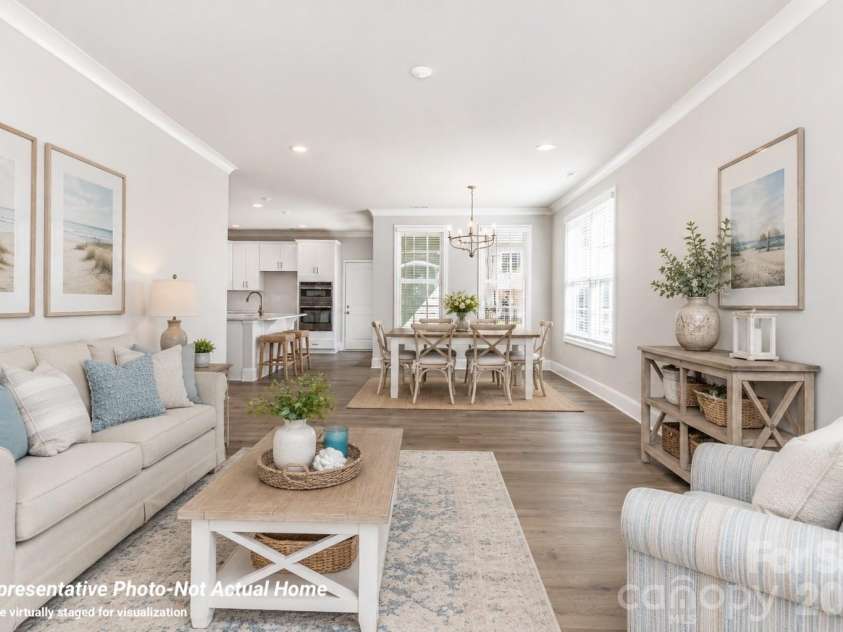 10219 Rainier Trail Drive, Huntersville, NC 28078.  MLS# CAR4342827, YatesRealty ID 11146. Main living area-Virtually Staged