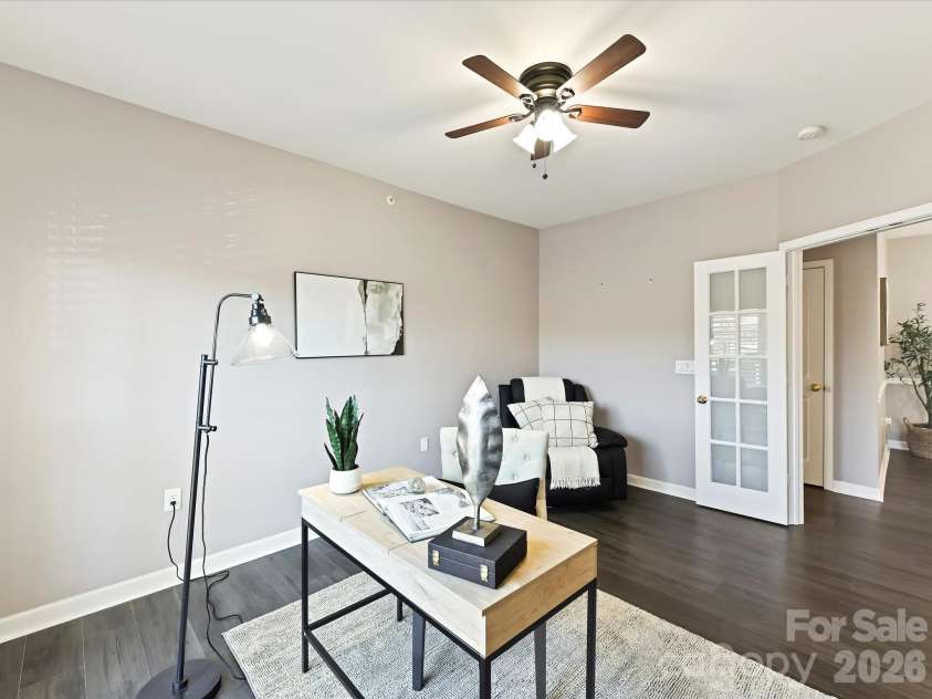 9145 Mcdowell Creek Court, Cornelius, NC 28031.  MLS# CAR4336946, YatesRealty ID 11148. Office/Flex Space with French doors! 