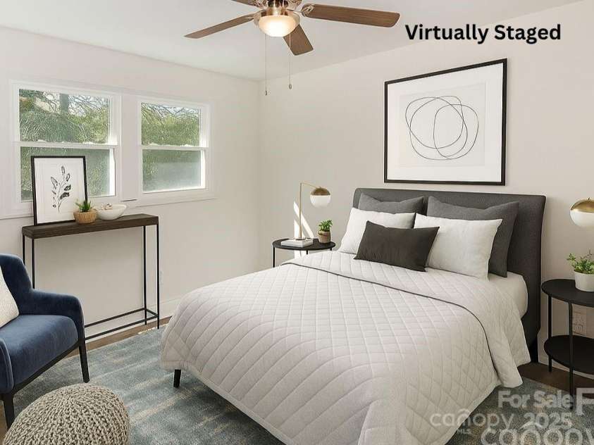 523 Hickory Nut Lane, China Grove, NC 28023.  MLS# CAR4289457, YatesRealty ID 11153. Staged- Bedroom 2