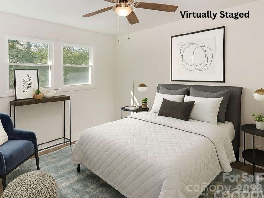 523 Hickory Nut Lane, China Grove, NC 28023.  MLS# CAR4289457, YatesRealty ID 11153. Staged- Bedroom 2