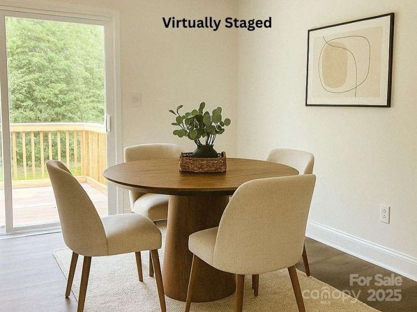 523 Hickory Nut Lane, China Grove, NC 28023.  MLS# CAR4289457, YatesRealty ID 11153. Staged- Dining Area