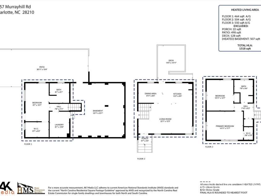 5057 Murrayhill Road, Charlotte, NC 28210.  MLS# CAR4231277, YatesRealty ID 11155. 