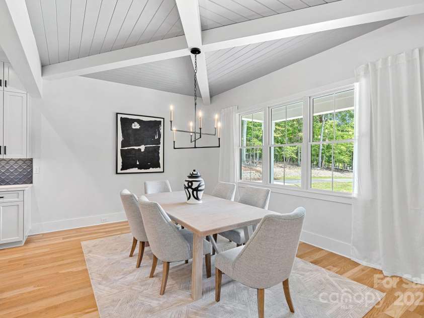 2010 Bessbrook Road, Fort Mill, SC 29708.  MLS# CAR4284508, YatesRealty ID 11165. Dining area adjoining kitchen with gorgeous ceiling detailing.