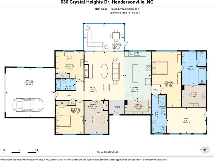 636 Crystal Heights Drive, Hendersonville, NC 28739.  MLS# CAR4249449, YatesRealty ID 11176. 