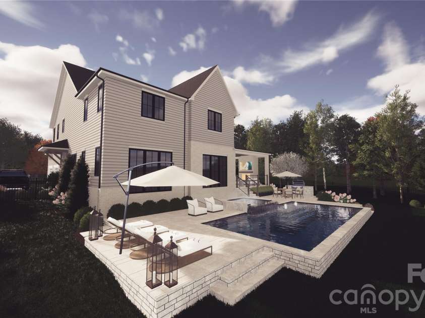 1118 Kingscross Drive, Charlotte, NC 28211.  MLS# CAR4326781, YatesRealty ID 1118. “Artistic rendering for visual representation only. Final colors and materials to be reviewed on design intent.
