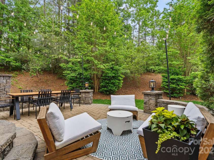 8032 Turnberry Lane, Stanley, NC 28164.  MLS# CAR4250086, YatesRealty ID 11180. Rear yard paver patio