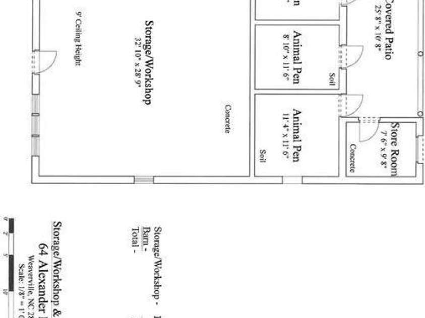 64 Alexander Road, Weaverville, NC 28787.  MLS# CAR4252153, YatesRealty ID 11181. Floor Plan - ADU