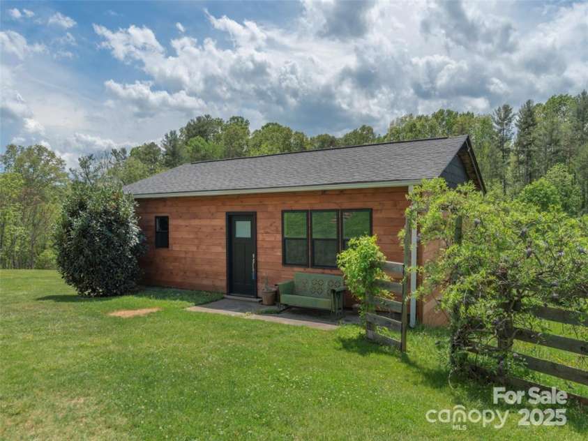 64 Alexander Road, Weaverville, NC 28787.  MLS# CAR4252153, YatesRealty ID 11181. Front view of ADU