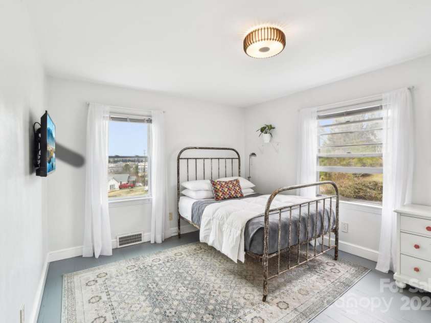 64 Alexander Road, Weaverville, NC 28787.  MLS# CAR4252153, YatesRealty ID 11181. Guest Bedroom on main level