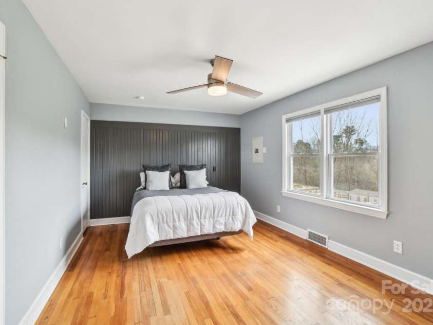 64 Alexander Road, Weaverville, NC 28787.  MLS# CAR4252153, YatesRealty ID 11181. Primary Bedroom on main level