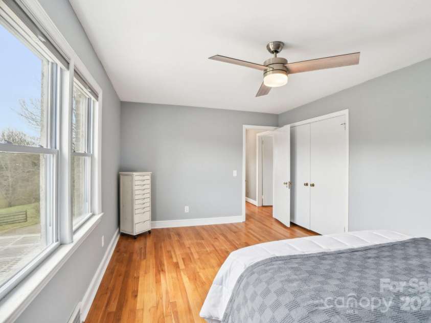 64 Alexander Road, Weaverville, NC 28787.  MLS# CAR4252153, YatesRealty ID 11181. Primary Bedroom on main level