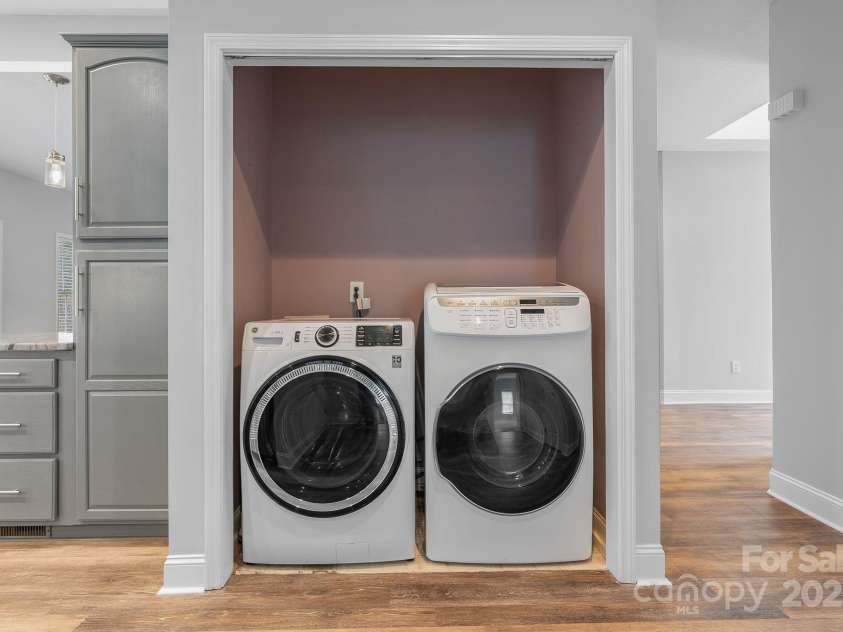 79 Mill Pond Way, Hendersonville, NC 28791.  MLS# CAR4230909, YatesRealty ID 11183. Washer Dryer Closet on Main level