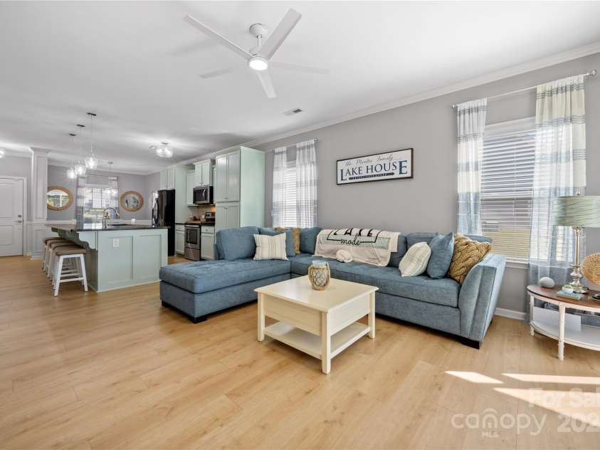 31226 Cove View Court, Lancaster, SC 29720.  MLS# CAR4253518, YatesRealty ID 11204. Great room with new flooring