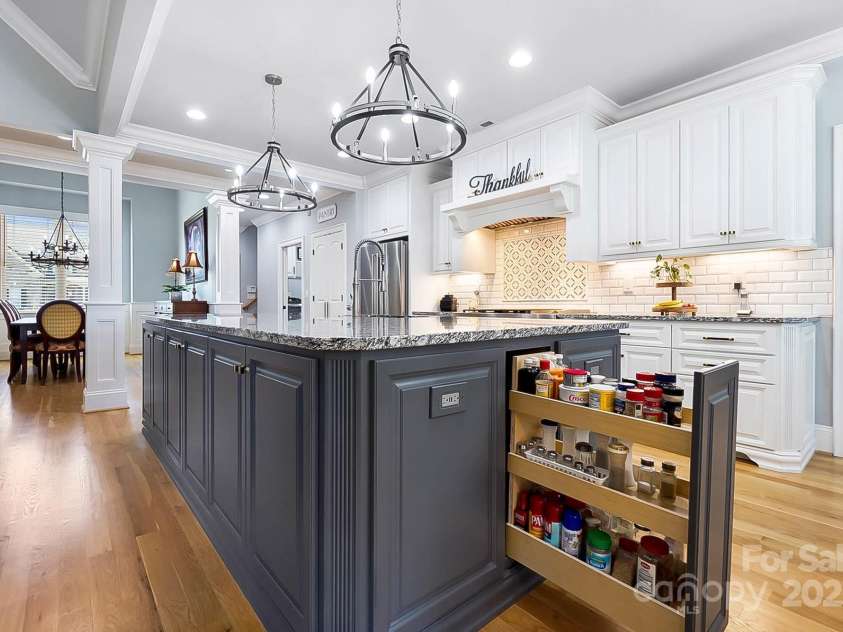 2102 Virginia Ellen Court, Stanley, NC 28164.  MLS# CAR4321172, YatesRealty ID 1121. Custom Cabinet Pull-outs