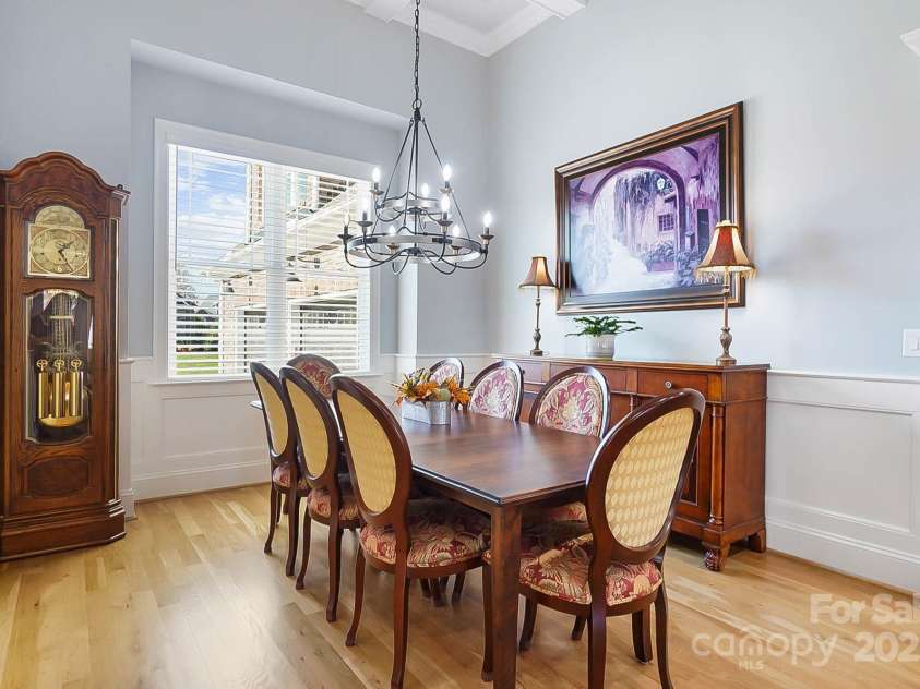 2102 Virginia Ellen Court, Stanley, NC 28164.  MLS# CAR4321172, YatesRealty ID 1121. Elegant Dining Rm Seamlessly Extends Kitchen