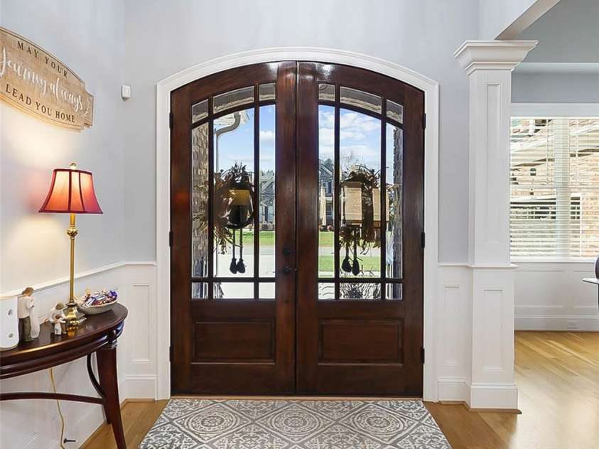 2102 Virginia Ellen Court, Stanley, NC 28164.  MLS# CAR4321172, YatesRealty ID 1121. Gorgeous Solid Oak Double Door w Tinted Privacy Glass