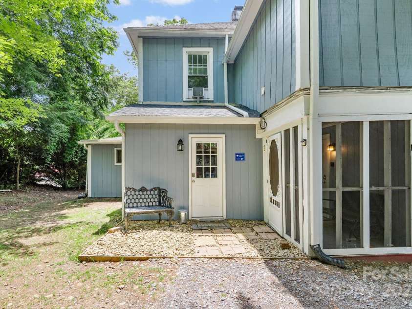 33 Vance Avenue, Black Mountain, NC 28711.  MLS# CAR4220185, YatesRealty ID 1122. #2 Front Door (rear of home, main level)