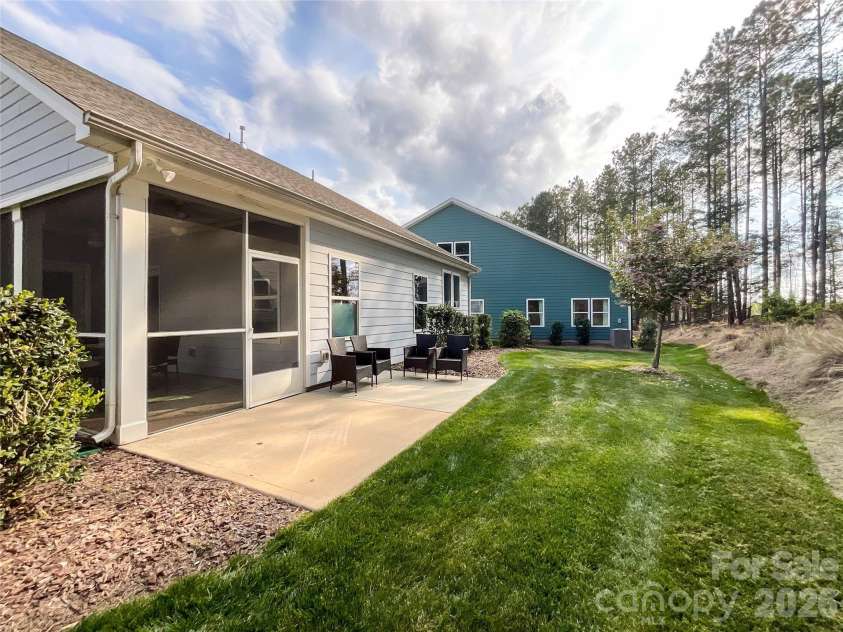 21228 Sanctuary Drive, Lancaster, SC 29720.  MLS# CAR4364757, YatesRealty ID 11249. Rear yard