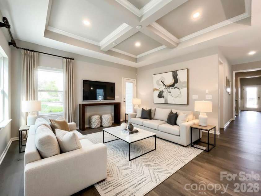 21228 Sanctuary Drive, Lancaster, SC 29720.  MLS# CAR4364757, YatesRealty ID 11249. Virtually staged living room