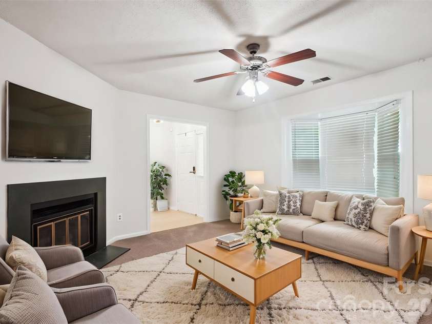 8322 Summerglen Circle, Charlotte, NC 28227.  MLS# CAR4329058, YatesRealty ID 11250. Virtually Staged Family Room