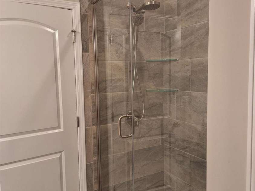 1202 Calder Drive, Indian Trail, NC 28079.  MLS# CAR4250682, YatesRealty ID 11254. Large Walk-in Shower