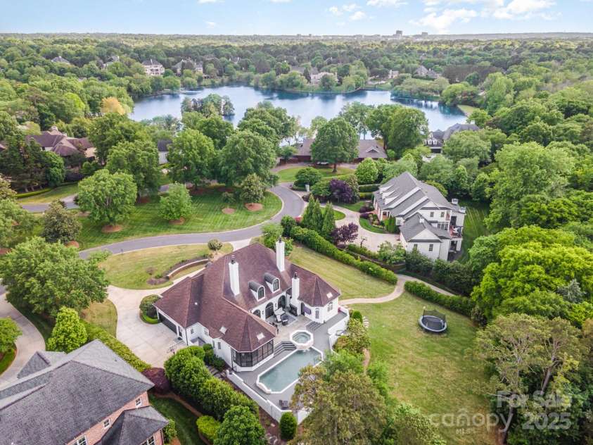 5400 Challisford Lane, Charlotte, NC 28226.  MLS# CAR4254571, YatesRealty ID 11261. Aerial