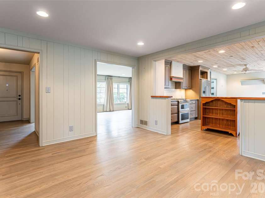 21 Pine Tree Circle, Asheville, NC 28804.  MLS# CAR4344611, YatesRealty ID 11264. From Dining Room