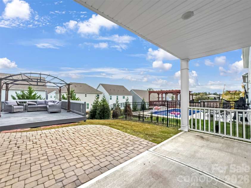 2045 Saddlebred Drive, Iron Station, NC 28080.  MLS# CAR4433684, YatesRealty ID 1127. Backyard