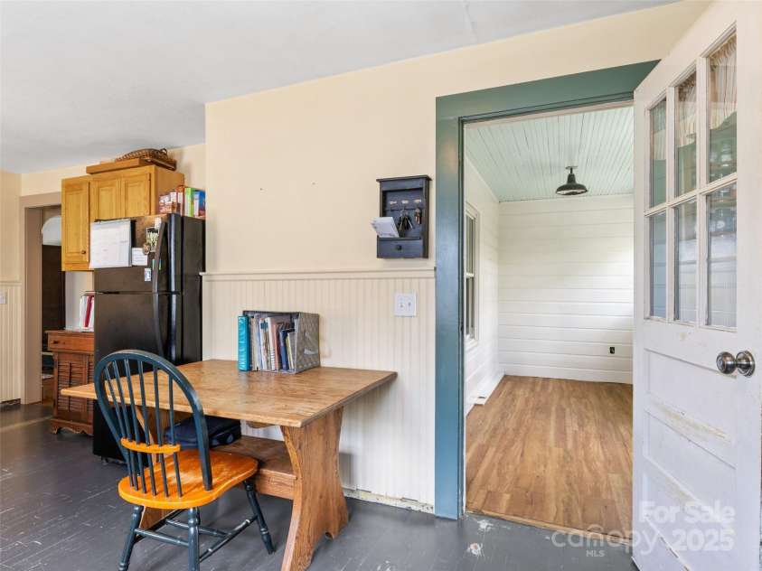 377 Cabin Road, Spruce Pine, NC 28777.  MLS# CAR4256421, YatesRealty ID 11280. Enclosed entry porch