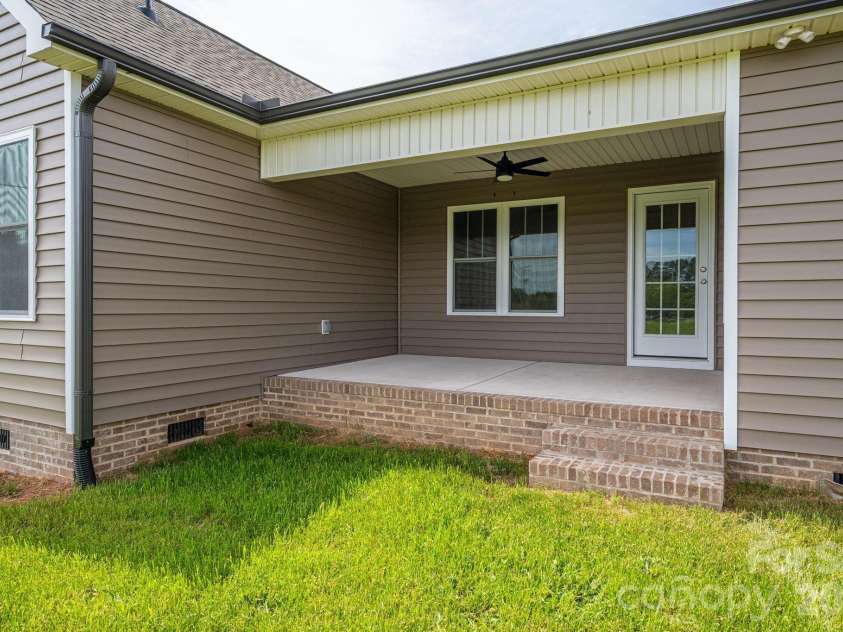 110 Alf Hoover Road, Lincolnton, NC 28092.  MLS# CAR4367232, YatesRealty ID 11292. Rear Porch
