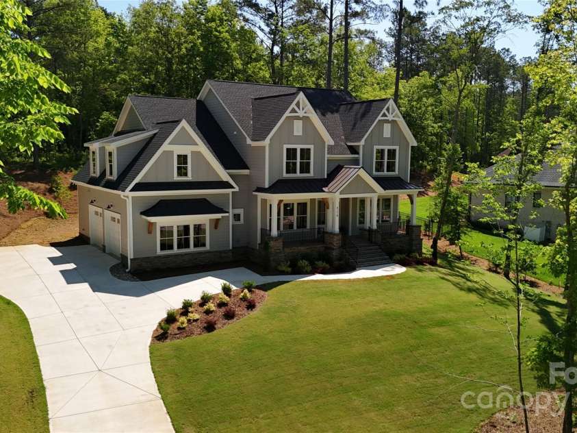 6178 Chimney Bluff Road, Lancaster, SC 29720.  MLS# CAR4172612, YatesRealty ID 11305. Drone view