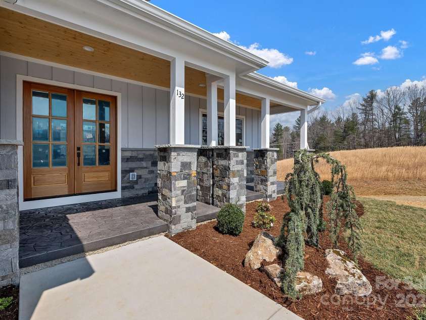 132 Golden Pasture Drive, Fletcher, NC 28732.  MLS# CAR4225018, YatesRealty ID 11306. Entrance