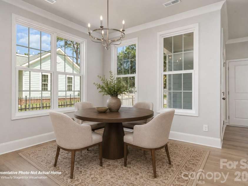 10225 Rainier Trail Drive, Huntersville, NC 28078.  MLS# CAR4341081, YatesRealty ID 11307. Dining-Virtually Staged