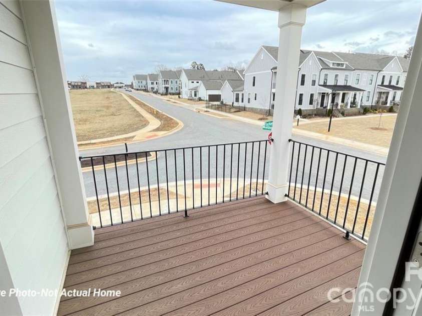 10225 Rainier Trail Drive, Huntersville, NC 28078.  MLS# CAR4341081, YatesRealty ID 11307. Example balcony. *Not actual home.