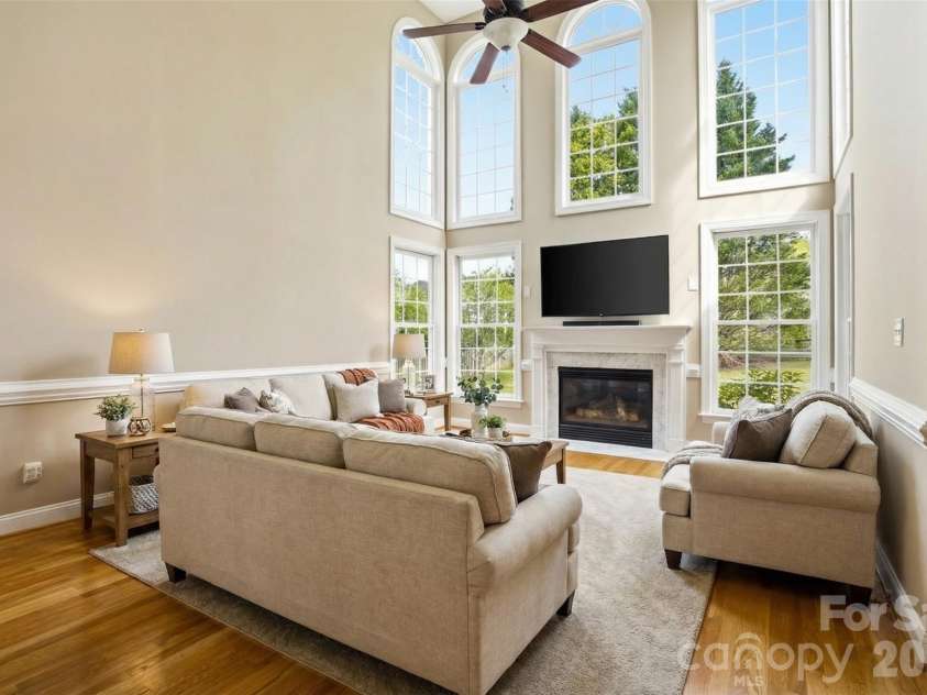 6123 Abergele Lane, Matthews, NC 28104.  MLS# CAR4361724, YatesRealty ID 11317. Virtually staged