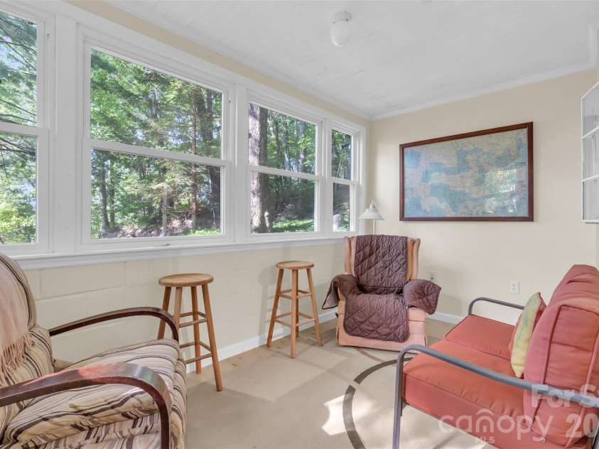 3605 Skyuka Mountain Road, Columbus, NC 28722.  MLS# CAR4289447, YatesRealty ID 11320. Sunroom off kitchen