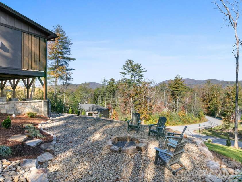 3 Erin Glen Court, Fairview, NC 28730.  MLS# CAR4316176, YatesRealty ID 11327. Firepit