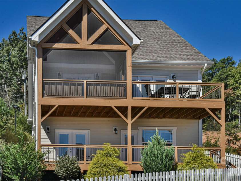 3 Leeds Lane, Black Mountain, NC 28711.  MLS# CAR4369032, YatesRealty ID 11329. Back of house with incredible views