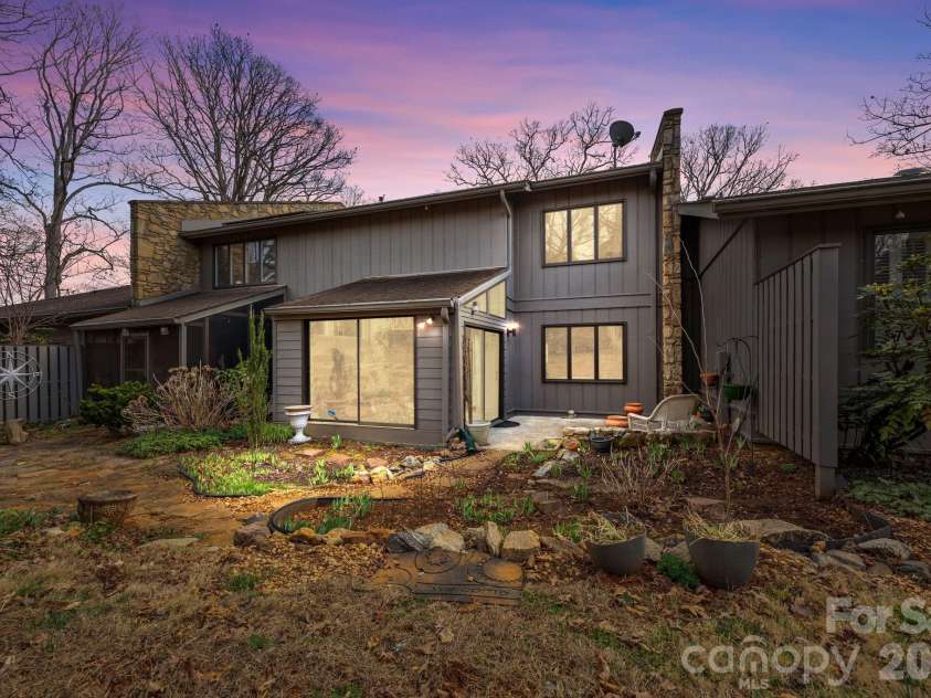102 Crowfields Drive, Asheville, NC 28803.  MLS# CAR4352094, YatesRealty ID 11332. Rear View